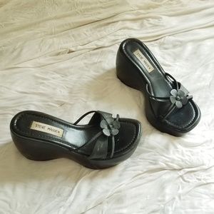 90s black platform sandals